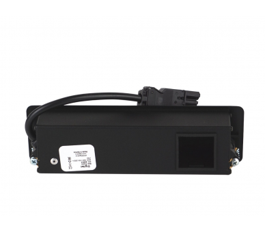 Gniazdo meblowe SLIM FRAME 2x 230V z uziemieniem + 2x USB A/C + pusty moduł czarne z wtyczką GST18 0,2m DIGITEL