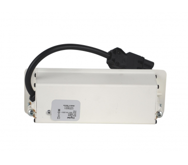 Gniazdo meblowe SLIM FRAME 2x 230V z uziemieniem + 2x USB A/C białe z wtyczką GST18 0,2m DIGITEL