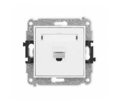 ICON Gniazdo komputerowe 1xRJ45, kat. 6, 8-stykowy biały Karlik IGK-3