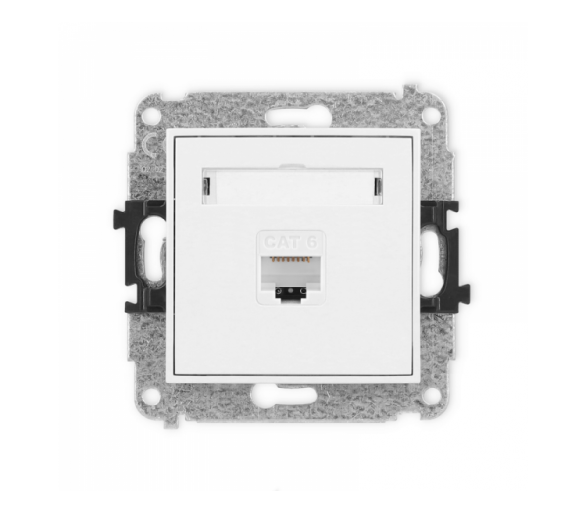 ICON Gniazdo komputerowe 1xRJ45, kat. 6, 8-stykowy biały Karlik IGK-3