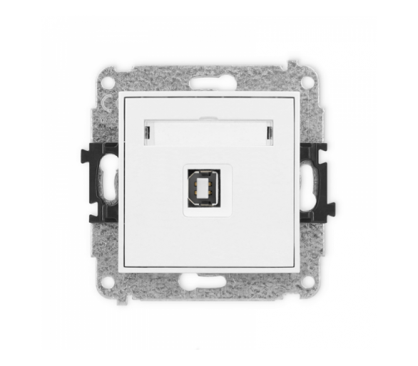 ICON Gniazdo pojedyncze USB A-B2.0 biały Karlik IGUSB-3