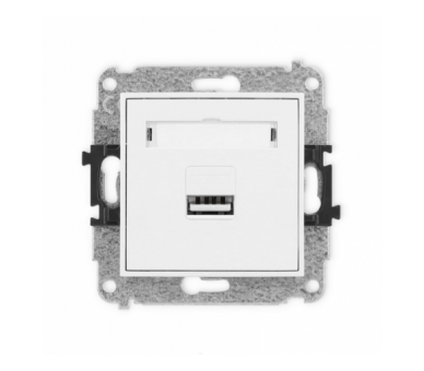 ICON Ładowarka pojedyncza 1xUSB, 5V, 1A biały Karlik ICUSB-1