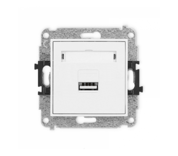 ICON Ładowarka pojedyncza 1xUSB, 5V, 1A biały Karlik ICUSB-1