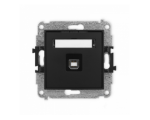 ICON Gniazdo pojedyncze USB A-B 2.0 czarny mat Karlik 12IGUSB-3