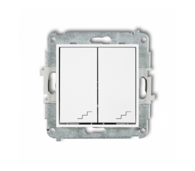 ICON Łącznik schodowy podwójny biały mat Karlik 25IWP-33