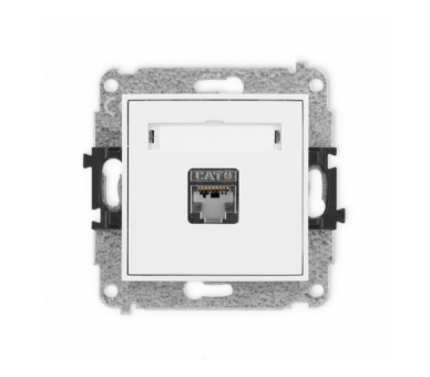 ICON Gniazdo komputerowe 1xRJ45, kat. 5e, ekranowane, 8-stykowy biały mat Karlik 25IGK-1e