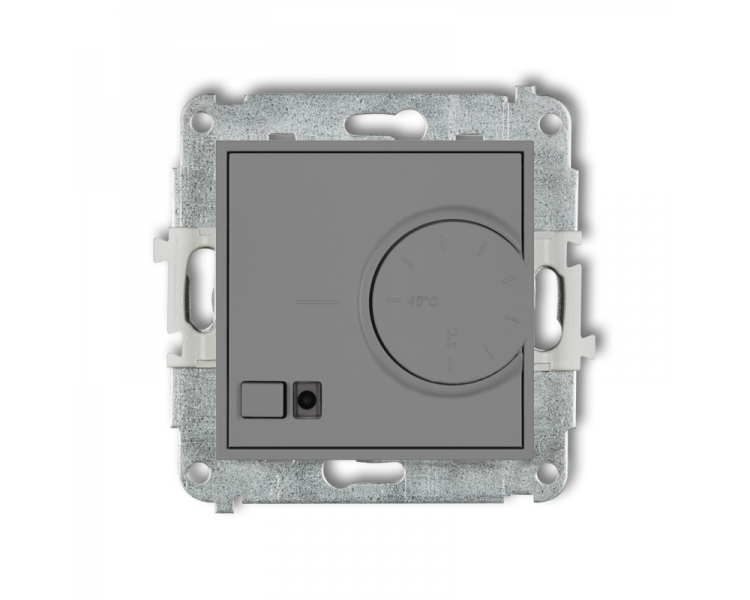 ICON Elektroniczny regulator temperatury z czujnikiem podpodłogowym szary mat Karlik 27IRT-1