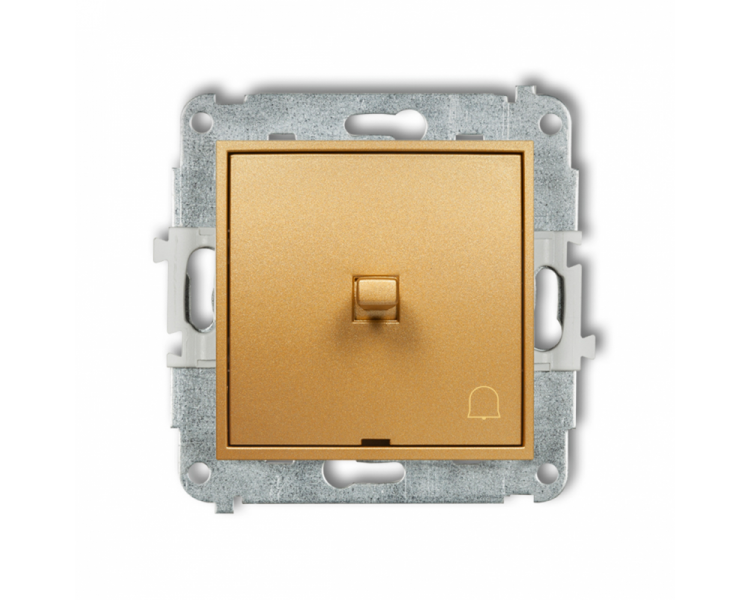 ICON Przycisk zwierny dzwonek w stylu amerykańskim złoty Karlik 29IWPUS-4