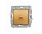 ICON Przycisk zwierny światło w stylu amerykańskim złoty Karlik 29IWPUS-5