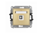 ICON Gniazdo pojedyncze USB A-B 2.0 złoty Karlik 29IGUSB-3