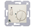 Regulator temperatury z włącznikiem i diodą kontrolną kremowy połysk Berker B.Kwadrat/B.3/B.7 20308982