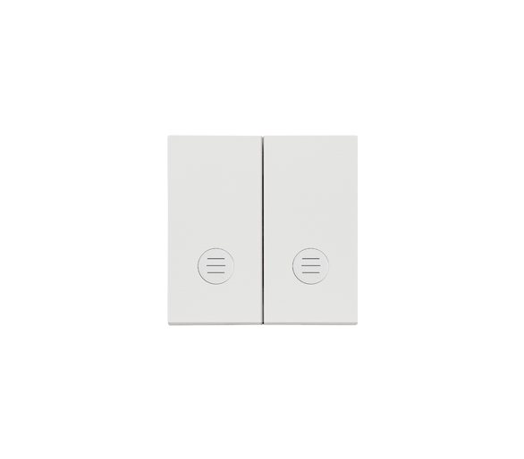 Klawisz podwójny z oczkami do: SW5L2M, SW6/2L2M, SW7/2L2M, Jasnoszary mat Simon 55 TKW5L2/114
