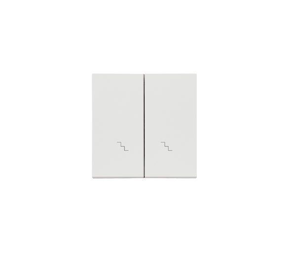 Klawisz podwójny z piktogramami schody do: SW6/2WM, Jasnoszary mat Simon 55 TKW6/2/114