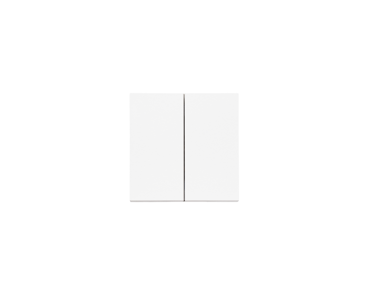 Klawisz podwójny do: SW6/2WM, SW7/2M, Biały mat Simon 55 TKW6/2/X/111