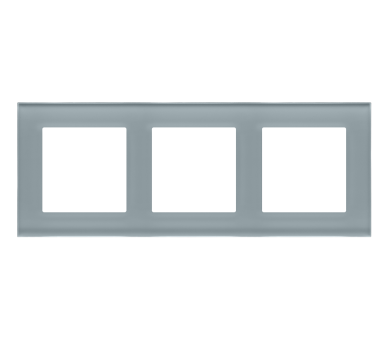 Ramka 3-krotna Nature, Szkło mrożone szare Simon 55 TRN3/176