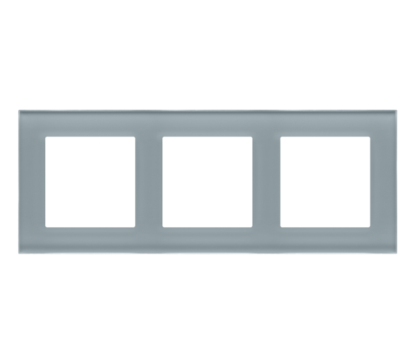 Ramka 3-krotna Nature, Szkło mrożone szare Simon 55 TRN3/176