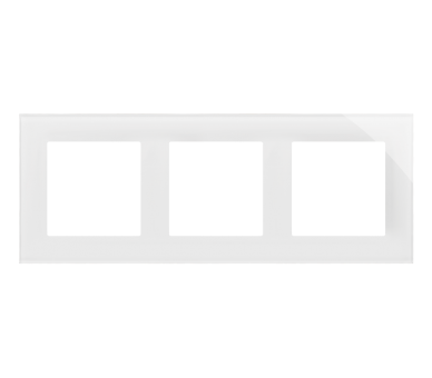 Ramka 3-krotna Nature, Szkło classic białe Simon 55 TRN3/181