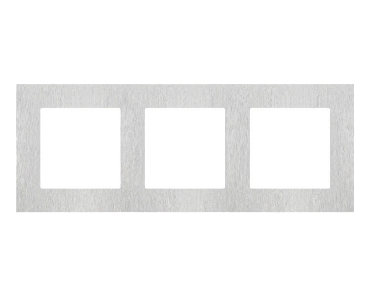 Ramka 3-krotna Nature, Inox klasyczny Simon 55 TRN3/188