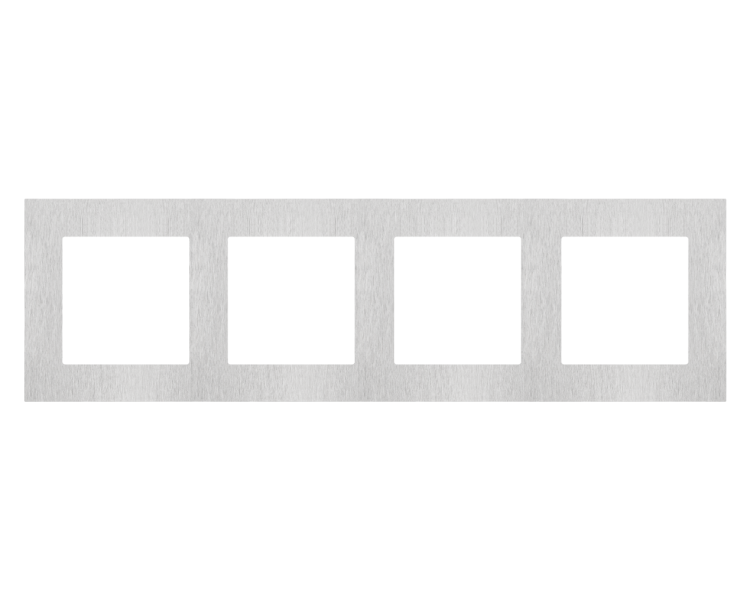 Ramka 4-krotna Nature, Inox klasyczny Simon 55 TRN4/188