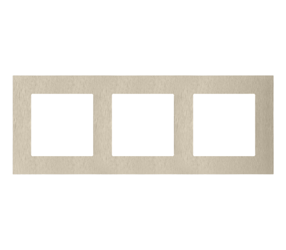 Ramka 3-krotna Nature, Inox szampański Simon 55 TRN3/189