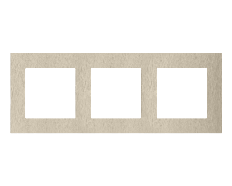 Ramka 3-krotna Nature, Inox szampański Simon 55 TRN3/189