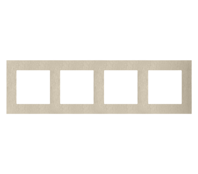 Ramka 4-krotna Nature, Inox szampański Simon 55 TRN4/189