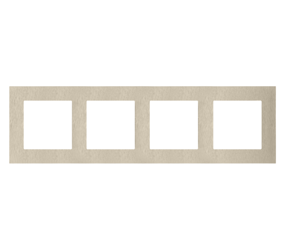 Ramka 4-krotna Nature, Inox szampański Simon 55 TRN4/189