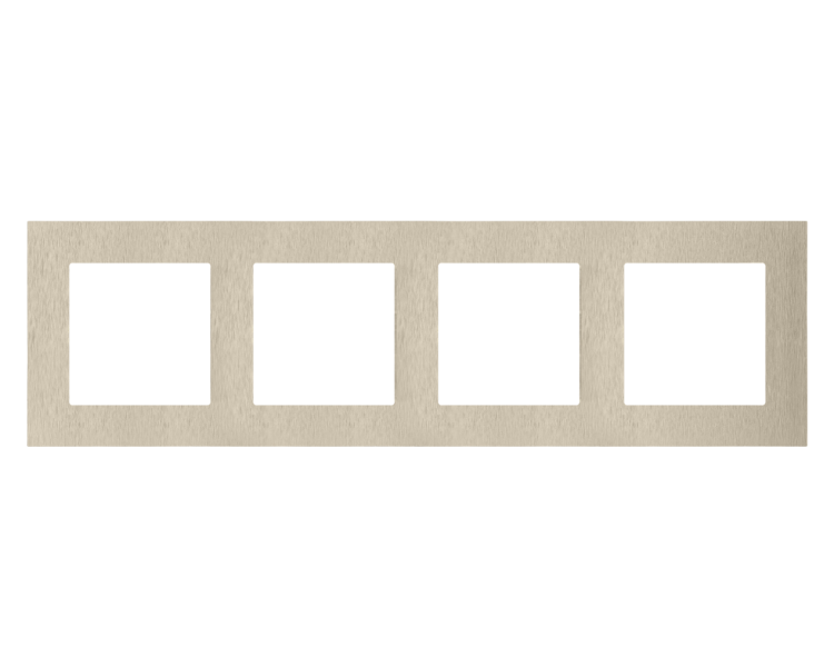 Ramka 4-krotna Nature, Inox szampański Simon 55 TRN4/189