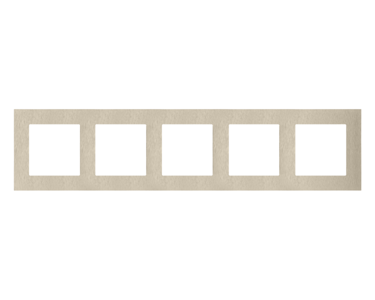 Ramka 5-krotna Nature, Inox szampański Simon 55 TRN5/189