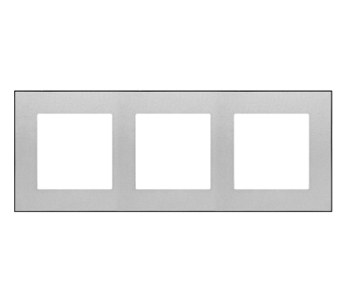 Ramka 3-krotna DUO, Aluminium, podstawa czarna Simon 55 TRD3.149/143