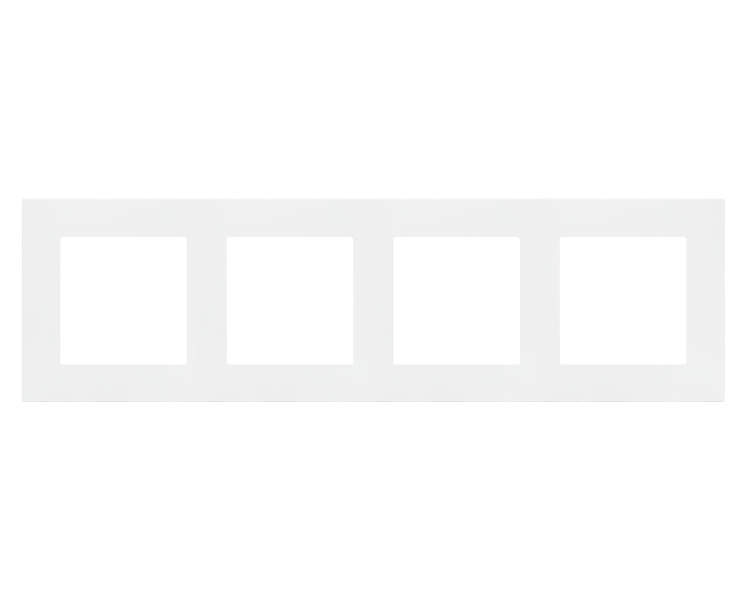 Ramka 4-krotna LINE, Biały mat Simon 55 TR4/111