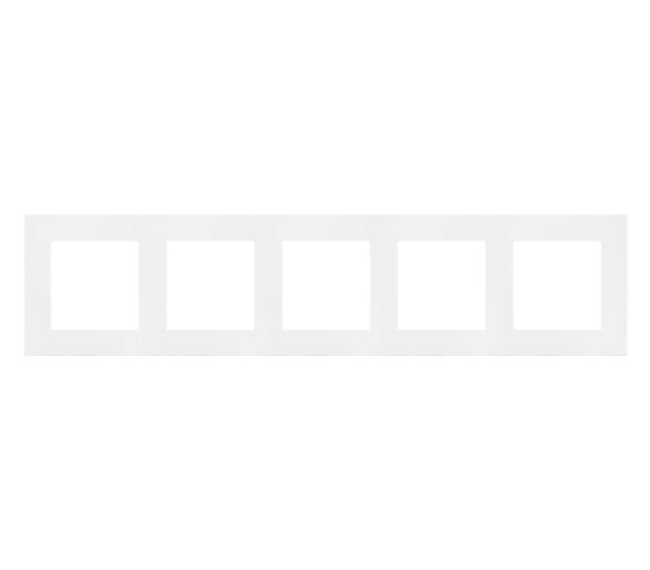 Ramka 5-krotna LINE, Biały mat Simon 55 TR5/111