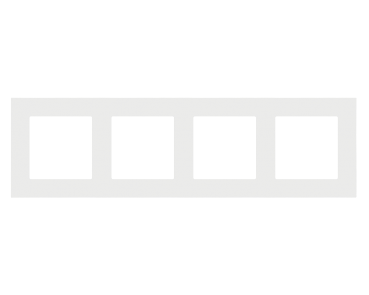 Ramka 4-krotna LINE, Jasnoszary mat Simon 55 TR4/114