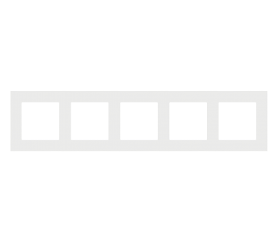 Ramka 5-krotna LINE, Jasnoszary mat Simon 55 TR5/114