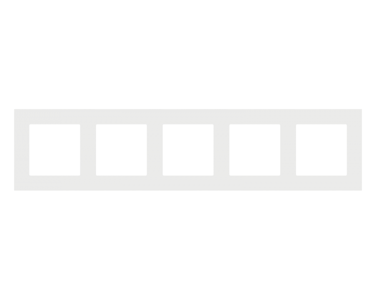 Ramka 5-krotna LINE, Jasnoszary mat Simon 55 TR5/114