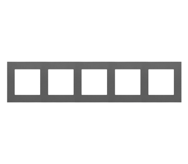 Ramka 5-krotna LINE, Grafitowy mat Simon 55 TR5/116