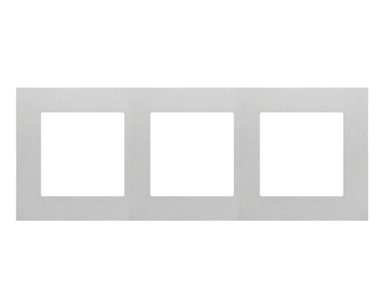 Ramka 3-krotna LINE, Aluminium mat Simon 55 TR3/143