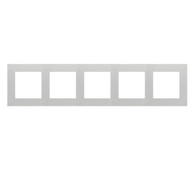 Ramka 5-krotna LINE, Aluminium mat Simon 55 TR5/143