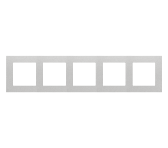 Ramka 5-krotna LINE, Aluminium mat Simon 55 TR5/143