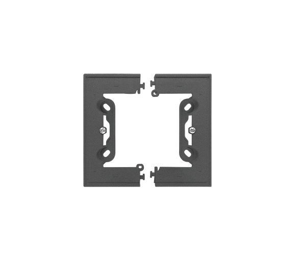 Puszka natynkowa pojedyncza, składana do ramek LINE/DUO – Wysokość: 40 mm. (1 szt. TSC/.. to 2 elementy), Grafitowy mat Simon 55 TSC/116
