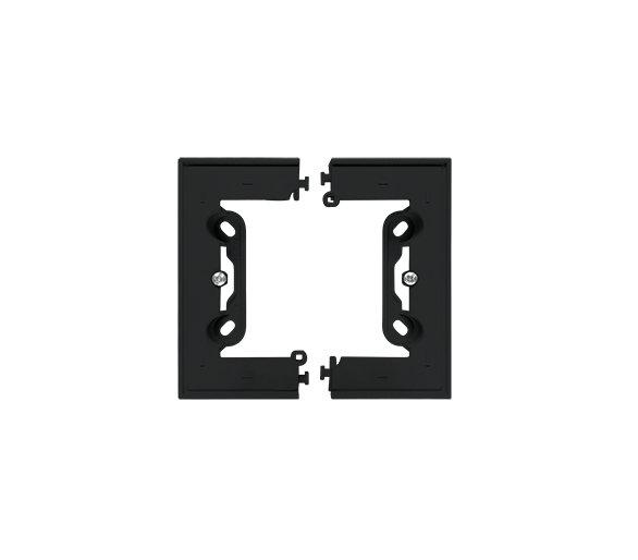 Puszka natynkowa pojedyncza, składana do ramek LINE/DUO – Wysokość: 40 mm. (1 szt. TSC/.. to 2 elementy), Czarny mat Simon 55 TSC/149