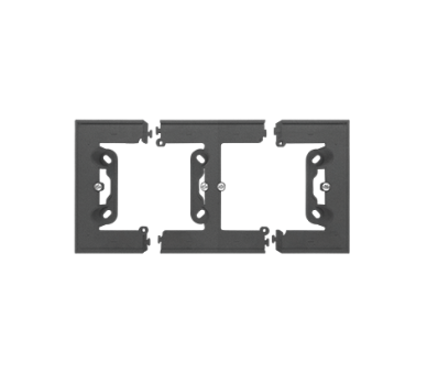 Puszka natynkowa 2-krotna do ramek LINE/DUO. Wyokość: 40mm, Grafitowy mat Simon 55 TPN2/116