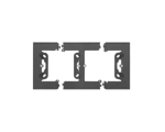 Puszka natynkowa 2-krotna do ramek LINE/DUO. Wyokość: 40mm, Grafitowy mat Simon 55 TPN2/116