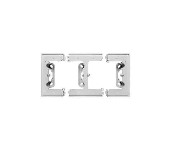 Puszka natynkowa 2-krotna do ramek LINE/DUO. Wyokość: 40mm, Aluminium mat Simon 55 TPN2/143