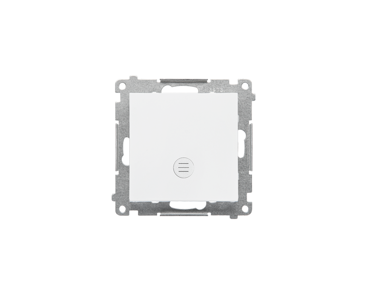 Łącznik jednobiegunowy z sygnalizacją załączenia LED (moduł) 10 AX, 250 V~, szybkozłącza, Biały mat Simon 55 TW1ZL.01/111