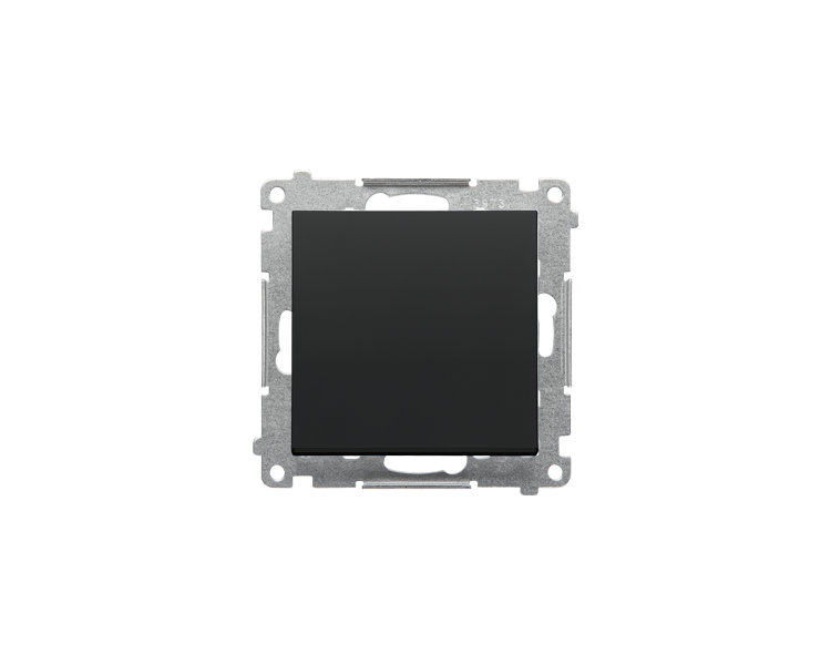 Łącznik schodowy bez piktogramu (moduł) 10 AX, 250 V~, szybkozłącza, Czarny mat Simon 55 TW6.01/X/149