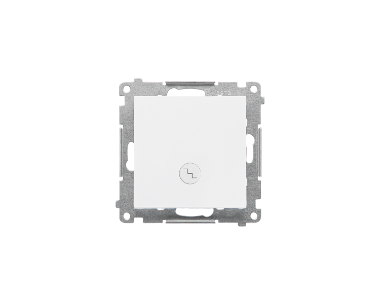 Łącznik schodowy z podświetleniem LED podświetlenie jak w łączniku pojedynczym (moduł) 10 AX, 250 V~, szybkozłącza, Biały mat Simon 55 TW6L.01/111
