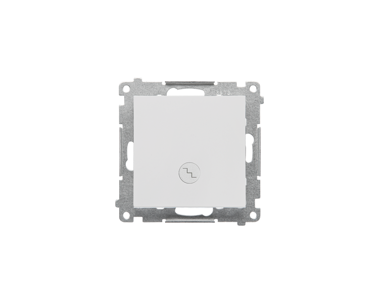 Łącznik schodowy z podświetleniem LED podświetlenie jak w łączniku pojedynczym (moduł) 10 AX, 250 V~, szybkozłącza, Jasnoszary mat Simon 55 TW6L.01/114
