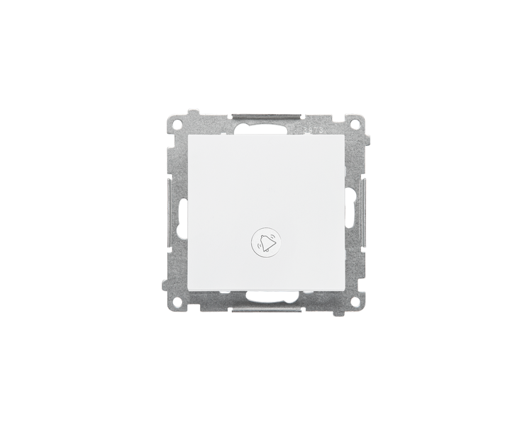 Przycisk dzwonek z podświetleniem LED (moduł) 10 AX, 250 V~, szybkozłącza, Biały mat Simon 55 TD1L.01/111