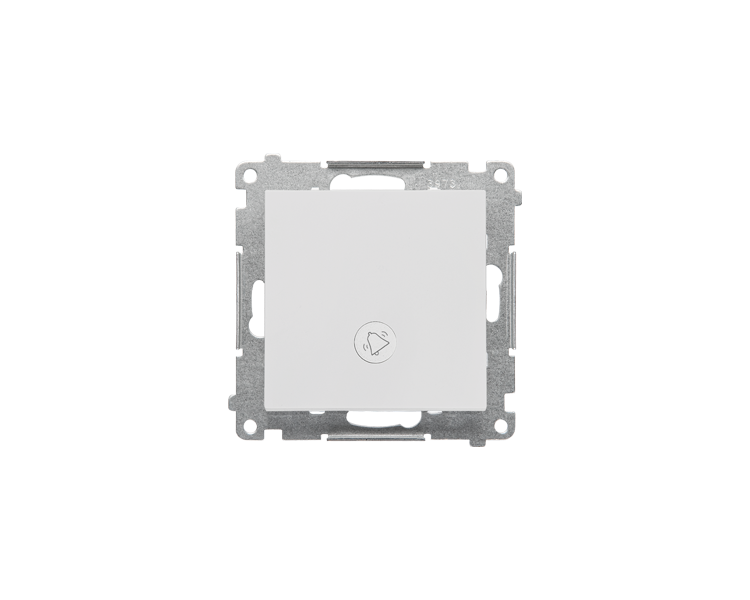 Przycisk dzwonek z podświetleniem LED (moduł) 10 AX, 250 V~, szybkozłącza, Jasnoszary mat Simon 55 TD1L.01/114